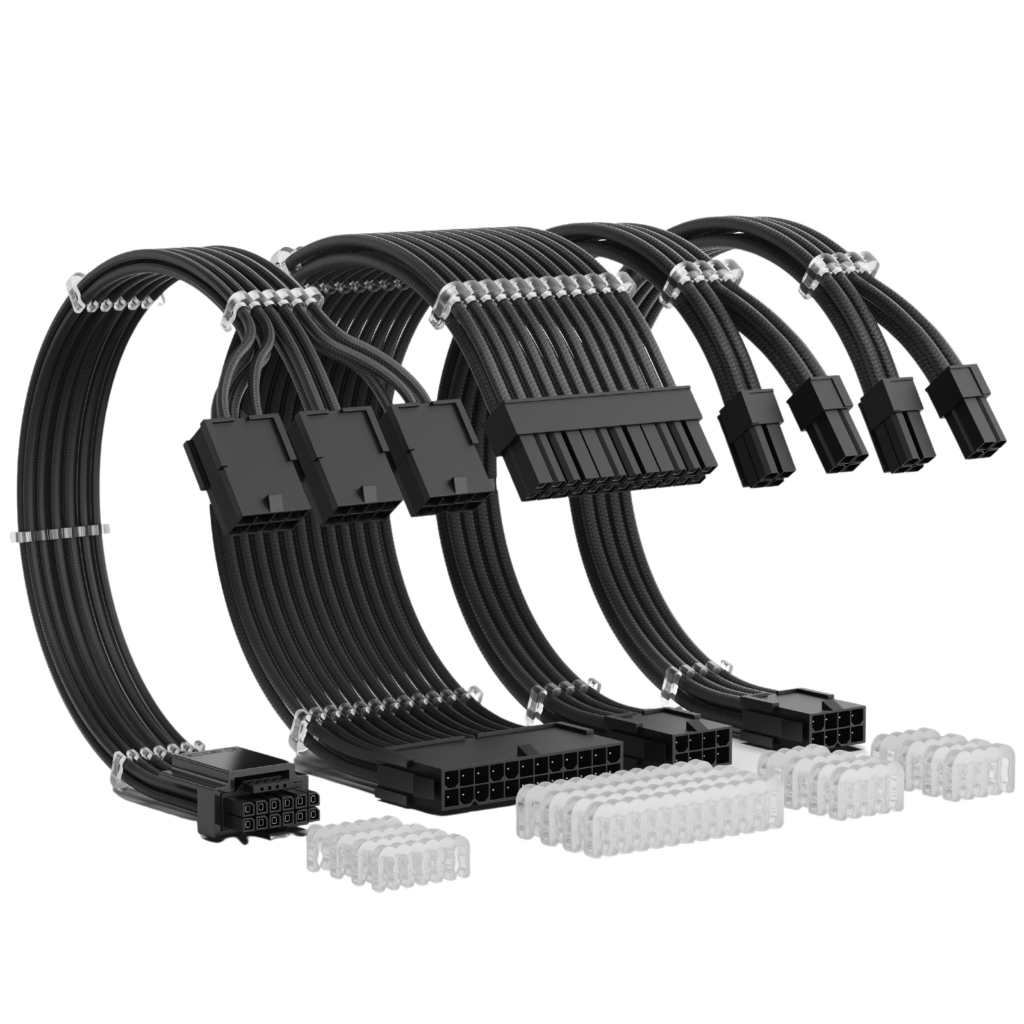 przewody przedłużacze asiahorse do zasilacza grzebienie czarne 12vhpwr