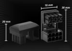 Adapter złączka do karty graficznej GPU 8 PIN RVS 180 Stopni Czarna VGA PCIe Ezdiy-Fab wymiary