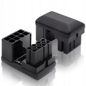 Adapter złączka do karty graficznej GPU 8 PIN STD 180 Stopni Czarna VGA PCIe Ezdiy-Fab