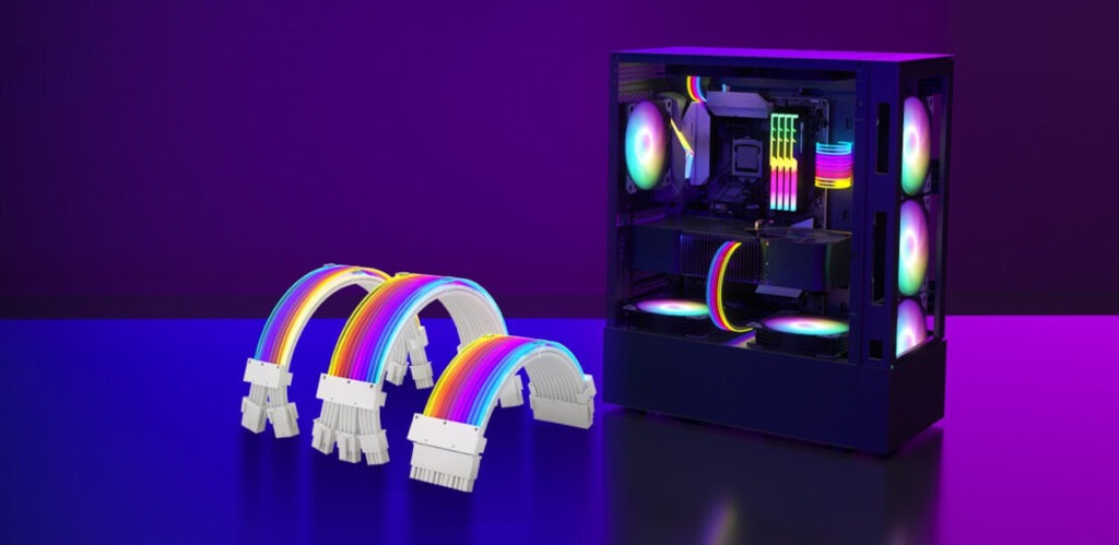 qingsea-argb-sleeved-cables przewody