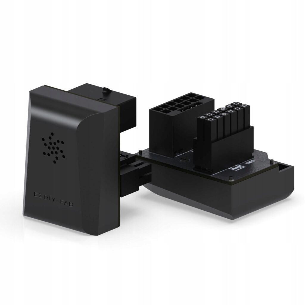 Adapter złączka do karty graficznej GPU 12VHPWR 12+4 PIN RVS 180 Stopni Czarna VGA PCIe Ezdiy-Fab