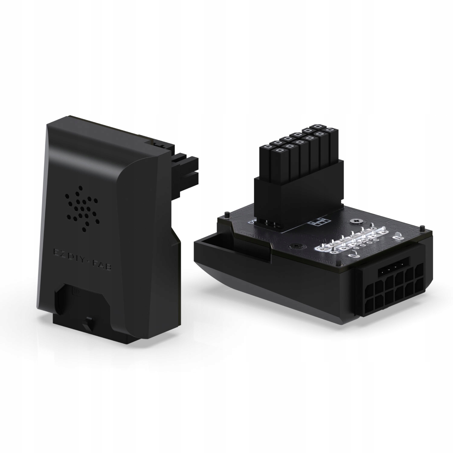 Adapter złączka do karty graficznej GPU 12VHPWR 12+4 PIN RVS 90 Stopni Czarna VGA PCIe Ezdiy-Fab