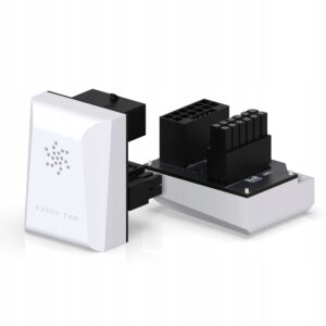 Adapter złączka do karty graficznej GPU 12VHPWR 12+4 PIN RVS 180 Stopni Biała VGA PCIe Ezdiy-Fab