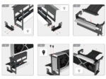 Uchwyt do karty graficznej ARGB Regulowany Vertical GPU EZDIY-FAB Taśma Riser PCIE 4.0 instrukcja instalacji