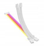 Kabel Przedłużacz ARGB przewód do zasilacza biały 2*8(6+2) Pin GPU Karta graficzna