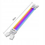 Kabel Przedłużacz ARGB przewód do zasilacza biały 2*8(6+2) Pin GPU Karta graficzna