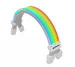 Kabel Przedłużacz ARGB przewód do zasilacza biały 2*8(6+2) Pin GPU Karta graficzna