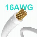 Adapter przejściówka Przedłużacz 3*8 PIN 6+2 PIN biały 12VHPWR 600W 16 AWG QingSea przewód