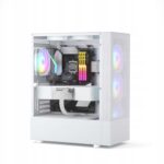 Adapter przejściówka Przedłużacz 4*8 PIN 6+2 PIN biały 12VHPWR 600W 16 AWG QingSea