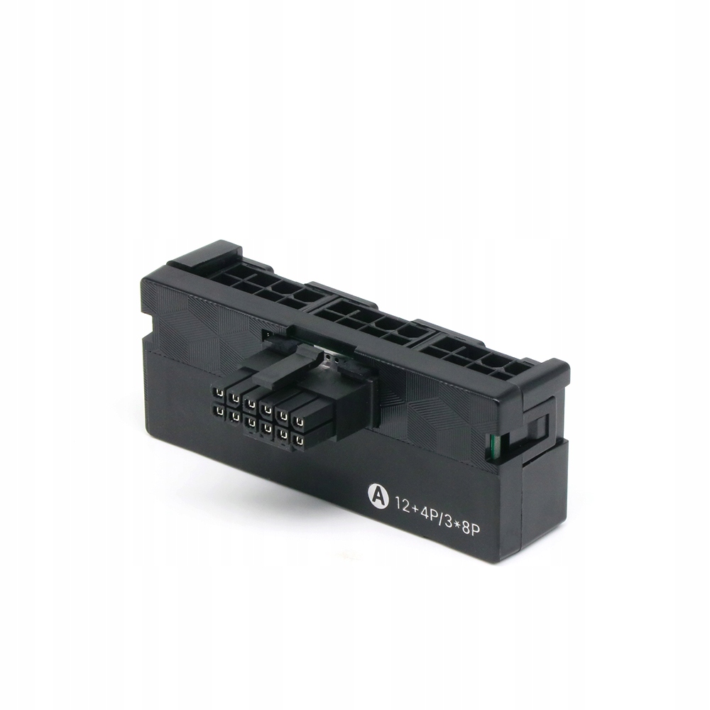 Adapter złączka Wtyczka kątowy złącze 90 stopni 3*8 PIN 12VHPWR 12+4 PIN 600W TYP A VGA GPU