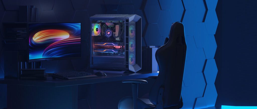 Stanowisko dla gracza do komputera asiahorse