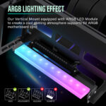 Uchwyt do karty graficznej ARGB Regulowany Vertical GPU EZDIY-FAB Taśma Riser PCIE 4.0