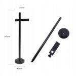 Podpórka Uchwyt pod karte graficzną GPU VC005 195 mm iHTP Wspornik czarna wymiary