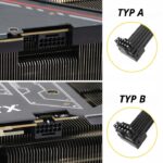 Adapter przejściówka kątowa 90 stopni 8 Pin 12VHPWR TYP B 16 AWG Czarna QingSea - obrazek 5
