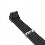 Adapter przejściówka kątowa 90 stopni 8 Pin 12VHPWR TYP B 16 AWG Czarna QingSea - obrazek 2