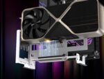 Uchwyt do karty graficznej Vertical Regulowany EZDIY-FAB Riser Taśma Biały PCIE 4.0 GPU - obrazek 4
