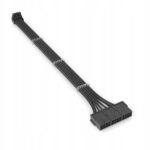 Adapter przejściówka kątowa 90 stopni 8 Pin 12VHPWR TYP A 16 AWG Czarny QingSea