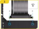 Uchwyt do karty graficznej Shirudo EZDIY-FAB Riser PCIE 4.0 Vertical GPU Biały - obrazek 9