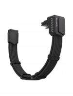 Przedłużacz przewód kątowy 90 stopni 12VHPWR RVS 12+4 Pin 16 AWG EZDIY-FAB