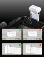 Złącze adapter EZDIY-FAB ATX 24 PIN 5V ARGB do Płyty głównej 180 stopni - obrazek 5