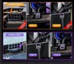 Przewód przedłużacz do karty graficznej 8 Pin TYP A Asiahorse Hydrus ARGB Czarny - obrazek 3