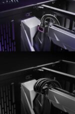 Przedłużacz do zasilacza 8 pin do płyty głównej CPU Asiahorse czarny ARGB - obrazek 6
