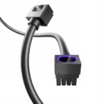 Przedłużacz do zasilacza 8 pin do płyty głównej CPU Asiahorse czarny ARGB