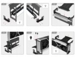 Uchwyt do karty graficznej ARGB Regulowany Vertical GPU EZDIY-FAB Taśma Riser PCIE 4.0 - obrazek 6
