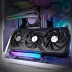 Uchwyt do karty graficznej ARGB Regulowany Vertical GPU EZDIY-FAB Taśma Riser PCIE 4.0 - obrazek 2
