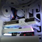 Podpórka Wspornik Uchwyt pod karte graficzną biała ARGB 5V GPU EZDIY-FAB YIHPI341-3 - obrazek 2