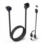 Przewód przedłużacz do karty graficznej 8 Pin TYP A Asiahorse Hydrus ARGB Czarny - obrazek 2