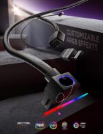 Przewód przedłużacz do karty graficznej 8 Pin TYP A Asiahorse Hydrus ARGB Czarny - obrazek 4