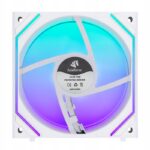 Zestaw 3 wentylatorów 120mm PWM Asiahorse DAWN Pro ARGB Daisy chain Białe - obrazek 4