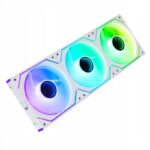 Zestaw 3 wentylatorów 120mm PWM Asiahorse DAWN Pro ARGB Daisy chain Białe - obrazek 2