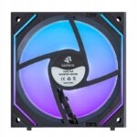 Zestaw 3 wentylatorów 120mm PWM Asiahorse DAWN Pro ARGB Daisy chain Czarne - obrazek 4