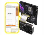 Kabel taśma riser do karty graficznej EZDIY-FAB PCIe 5.0 x16 20 cm biała - obrazek 2
