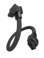 Przewód przedłużacz do GPU 8 Pin RVS EZDIY-FAB Unifas ARGB 30 cm czarny