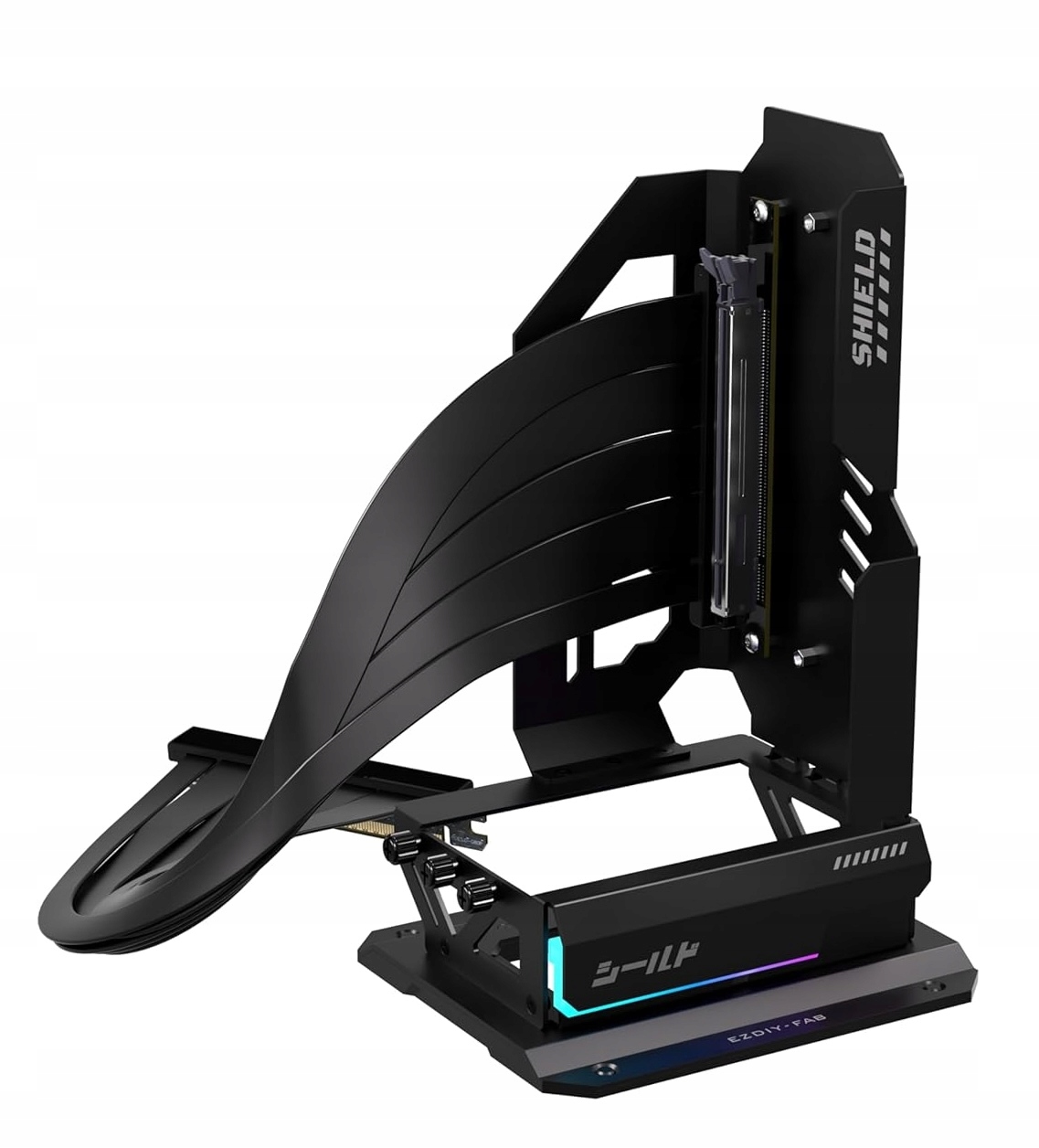 EZDIY-FAB Shield ARGB pionowy uchwyt do karty graficznej GPU Taśma PCIE 5.0