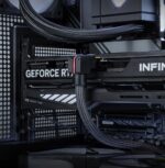 Przewód przedłużacz do GPU 8 Pin STD EZDIY-FAB Unifas ARGB 30 cm czarny - obrazek 2