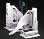 EZDIY-FAB Shield ARGB pionowy uchwyt do karty graficznej GPU Taśma PCIE Riser 5.0 Biały - obrazek 3